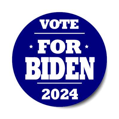 vote for biden 2024 blue democratic stickers, magnet