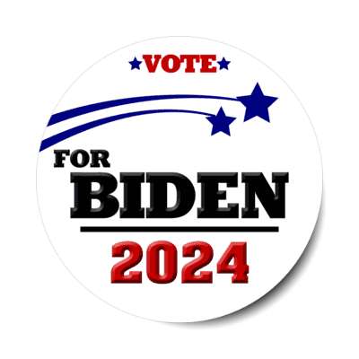 vote for biden 2024 blue stars stickers, magnet