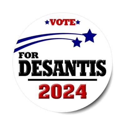 vote for desantis 2024 blue stars stickers, magnet
