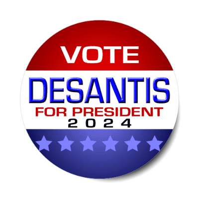 vote for desantis for president 2024 classic modern stickers, magnet