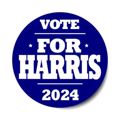 vote for harris 2024 blue stickers, magnet