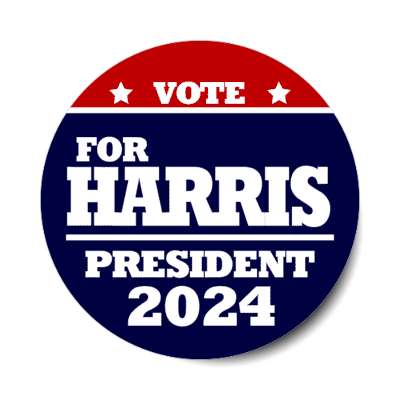 vote for harris president 2024 bold stickers, magnet