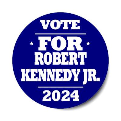 vote for robert kennedy jr 2024 blue white stickers, magnet