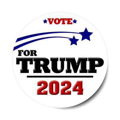 vote for trump 2024 blue stars stickers, magnet