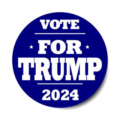 vote for trump 2024 dark blue donald stickers, magnet