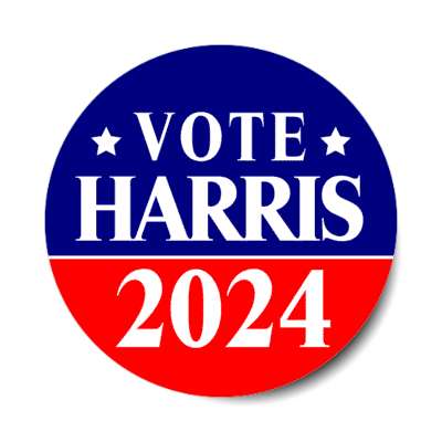 vote harris 2024 democratic bold stickers, magnet