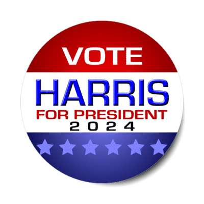 vote harris for president 2024 classic modern stickers, magnet