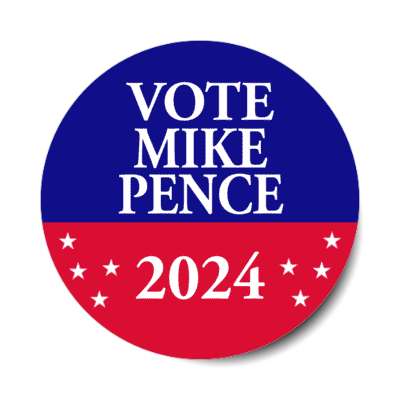 vote mike pence 2024 stars red white blue stickers, magnet