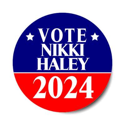 vote nikki haley 2024 bold president gop stickers, magnet