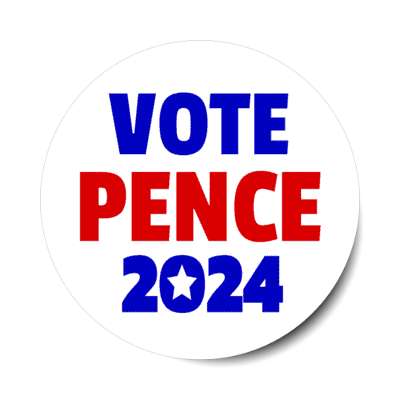 vote pence 2024 star bold mike gop stickers, magnet