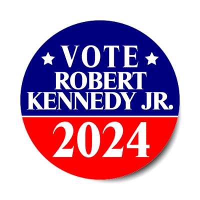 vote robert kennedy jr 2024 blue white red stickers, magnet