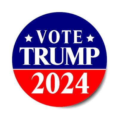 vote trump 2024 classic bold stars stickers, magnet