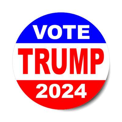 vote trump 2024 classic red white blue stickers, magnet