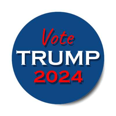 vote trump 2024 formal blue stickers, magnet
