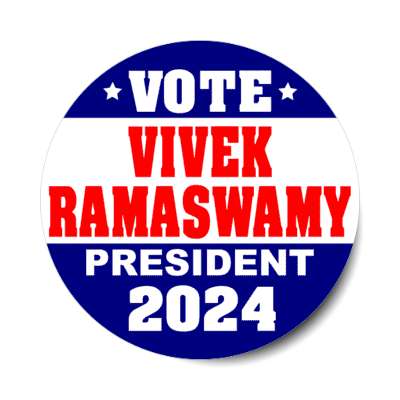vote vivek ramaswamy president 2024 republican stickers, magnet