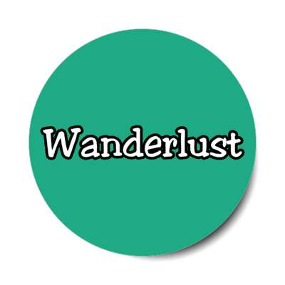 wanderlust travel fan stickers, magnet