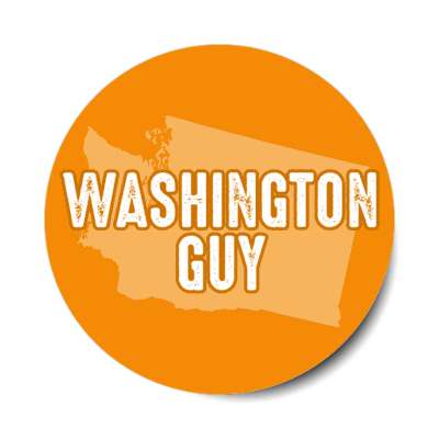 washington guy us state shape stickers, magnet