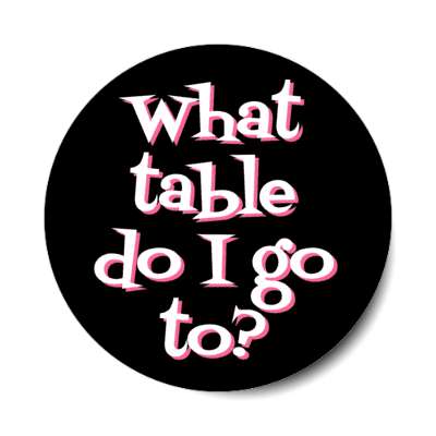 what table do i go to bunco game stickers, magnet