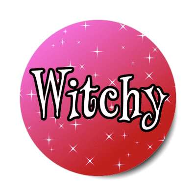 witchy twinkle stars stickers, magnet