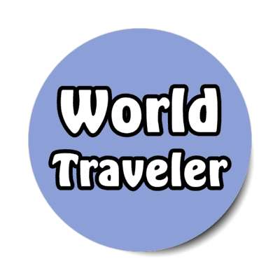 world traveler stickers, magnet