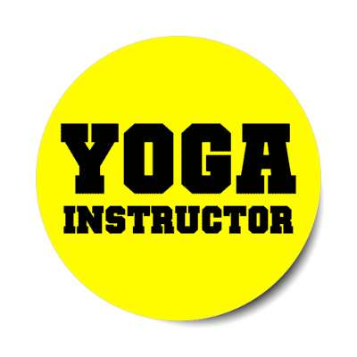 yoga instructor stickers, magnet