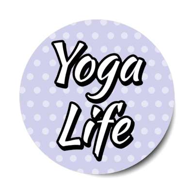 yoga life stickers, magnet