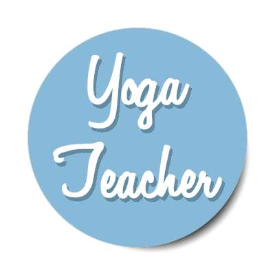 yoga teacher stickers, magnet