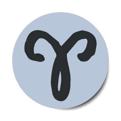 zodiac aries symbol astrology horoscope stickers, magnet