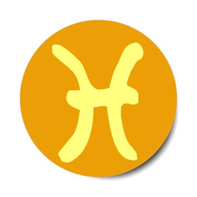 zodiac pisces symbol astrology horoscope stickers, magnet