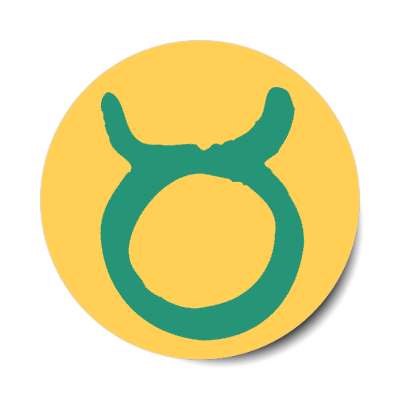 zodiac taurus symbol astrology horoscope stickers, magnet
