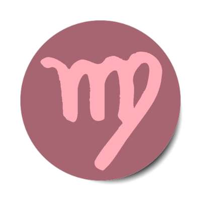 zodiac virgo symbol astrology horoscope stickers, magnet